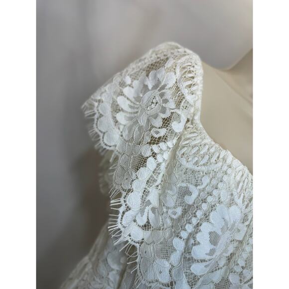 Lace Off-Shoulder One Piece Jumpsuit with Wide Legs β Size L - Picture 8 of 15